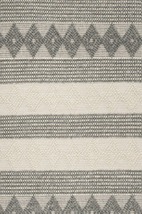 IVORY AND GREY KILIM HAND WOVEN DHURRIE by Imperial Knots - Image 3