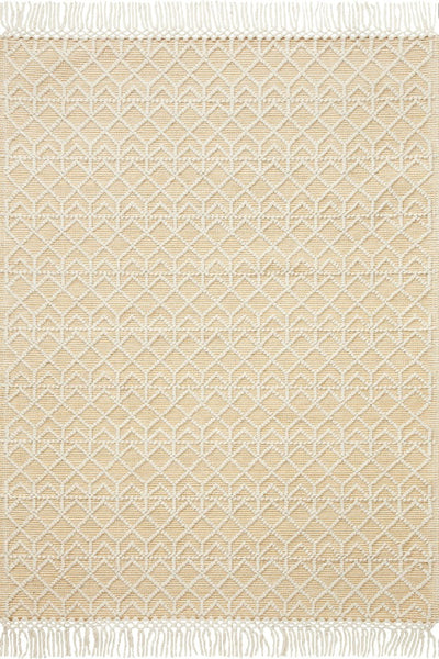 IVORY AND BEIGE KILIM HAND WOVEN DHURRIE