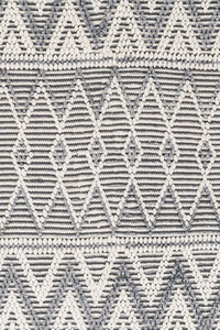 IVORY AND GREY KILIM HAND WOVEN DHURRIE by Imperial Knots - Image 2