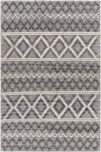 IVORY AND GREY KILIM HAND WOVEN DHURRIE by Imperial Knots - Image 1