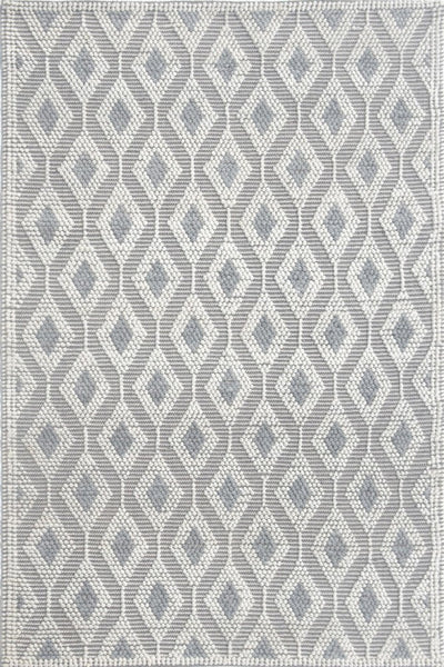 IVORY AND GREY KILIM HAND WOVEN DHURRIE