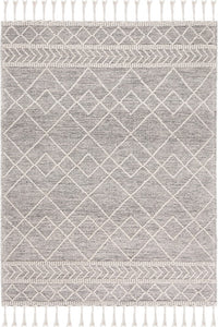 IVORY AND BLACK KILIM HAND WOVEN DHURRIE by Imperial Knots - Image 1