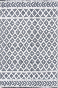 IVORY AND BLACK KILIM HAND WOVEN DHURRIE by Imperial Knots - Image 1