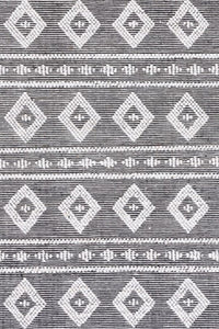 IVORY AND BLACK KILIM HAND WOVEN DHURRIE by Imperial Knots - Image 3