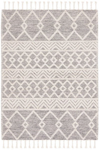 IVORY AND BLACK KILIM HAND WOVEN DHURRIE by Imperial Knots - Image 1