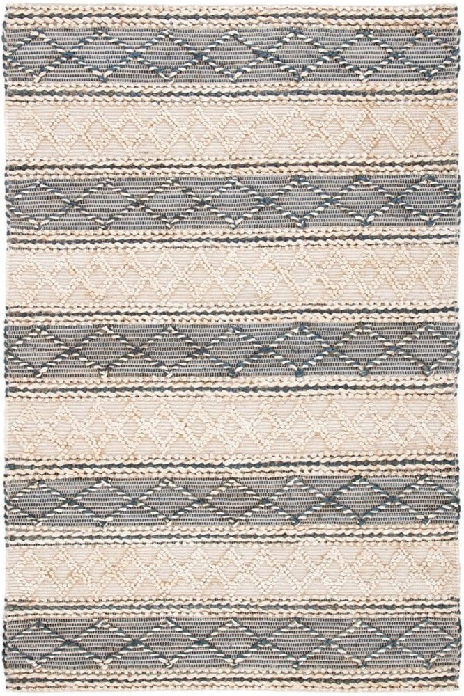 IVORY AND GREY KILIM HAND WOVEN DHURRIE