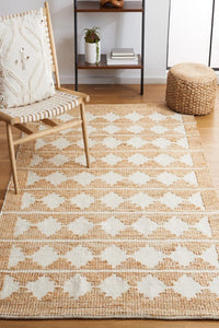NATURAL AND IVORY KILIM HAND WOVEN DHURRIE by Imperial Knots - Image 2