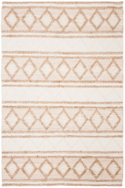 NATURAL AND IVORY KILIM HAND WOVEN DHURRIE