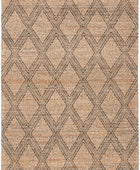 NATURAL AND BLACK JUTE KILIM HAND WOVEN DHURRIE