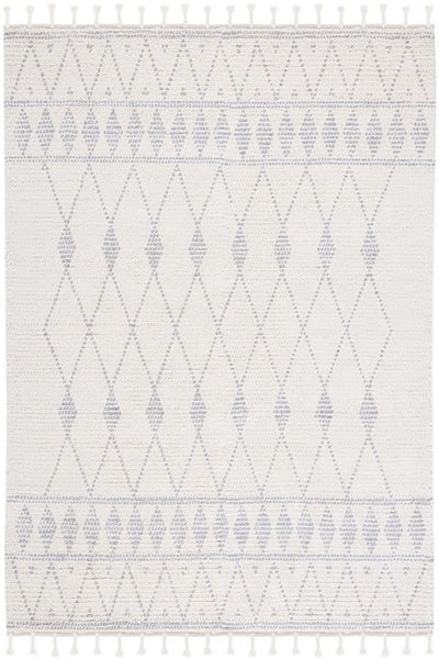 IVORY AND GREY KILIM HAND WOVEN DHURRIE