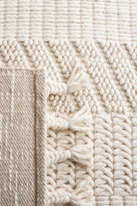 IVORY KILIM HAND WOVEN DHURRIE by Imperial Knots - Image 3