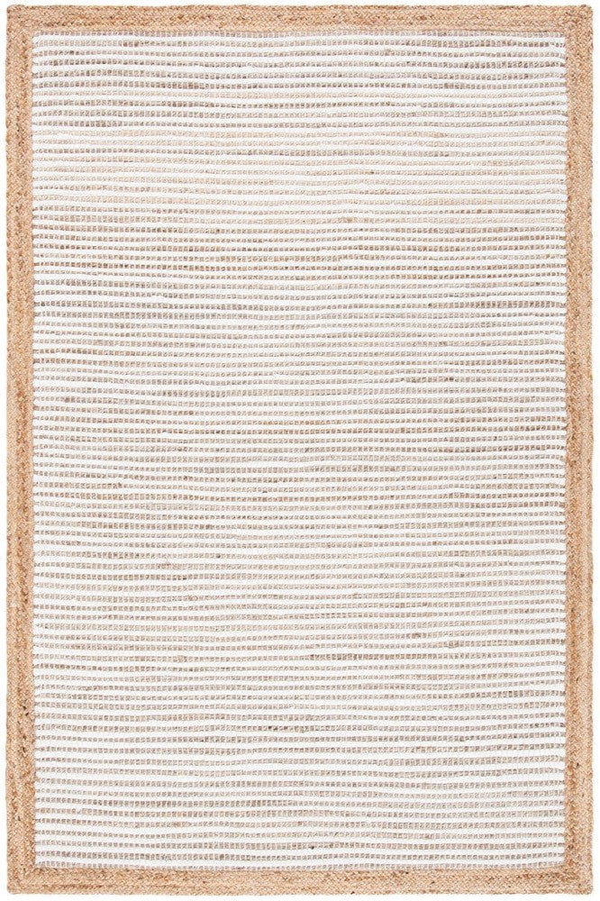 NATURAL AND IVORY SOLIDS KILIM HAND WOVEN DHURRIE