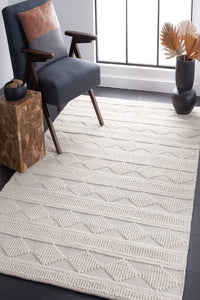 IVORY KILIM HAND WOVEN DHURRIE by Imperial Knots - Image 2
