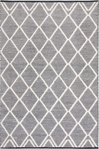 IVORY AND BLACK KILIM HAND WOVEN DHURRIE by Imperial Knots - Image 1