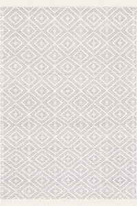 IVORY AND GREY KILIM HAND WOVEN DHURRIE by Imperial Knots - Image 1