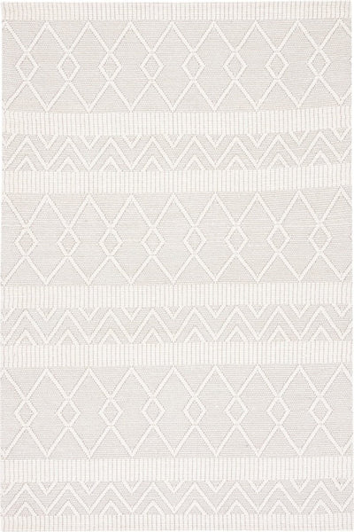 IVORY AND BLACK KILIM HAND WOVEN DHURRIE