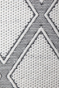 IVORY AND BLACK KILIM HAND WOVEN DHURRIE by Imperial Knots - Image 3