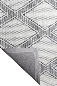 IVORY AND BLACK KILIM HAND WOVEN DHURRIE by Imperial Knots - Image 4