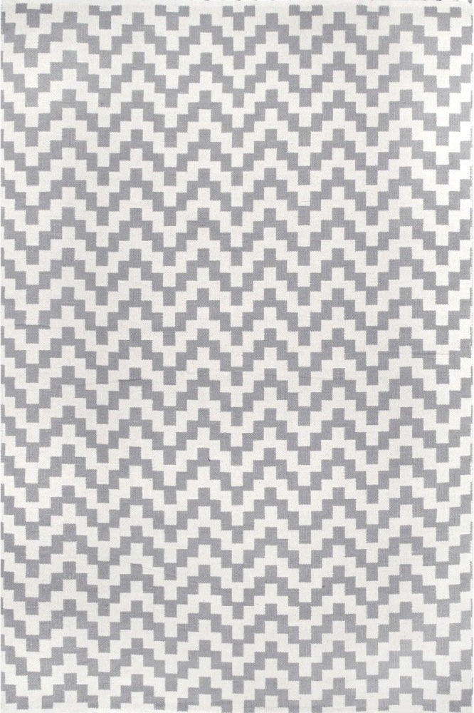IVORY AND GREY KILIM HAND WOVEN DHURRIE