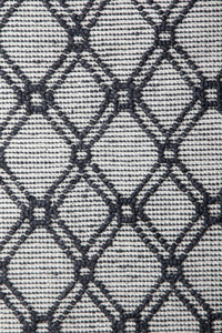 BLACK AND IVORY KILIM HAND WOVEN DHURRIE by Imperial Knots - Image 3