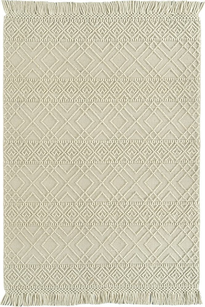 IVORY KILIM HAND WOVEN DHURRIE