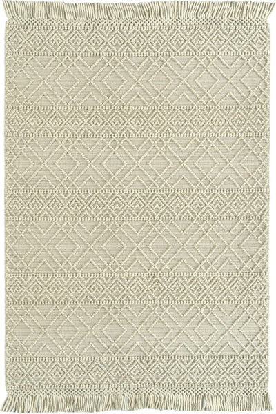 IVORY KILIM HAND WOVEN DHURRIE