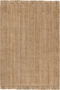 NATURAL SOLID JUTE HAND WOVEN DHURRIE by Imperial Knots - Image 1