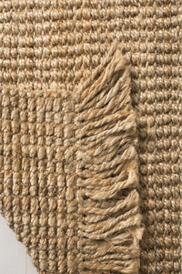 NATURAL SOLID JUTE HAND WOVEN DHURRIE by Imperial Knots - Image 3
