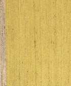 YELLOW AND NATURAL SOLID JUTE HAND WOVEN DHURRIE