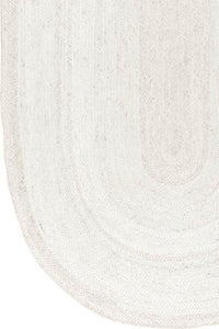 IVORY SOLID JUTE HAND WOVEN DHURRIE by Imperial Knots - Image 3