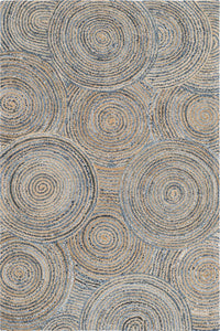 MULTICOLOR CHINDI AND JUTE KILIM  HAND WOVEN DHURRIE by Imperial Knots - Image 1