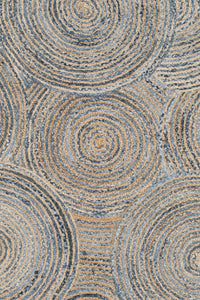 MULTICOLOR CHINDI AND JUTE KILIM  HAND WOVEN DHURRIE by Imperial Knots - Image 3