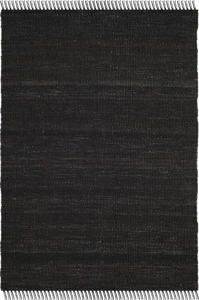 BLACK JUTE HAND WOVEN DHURRIE