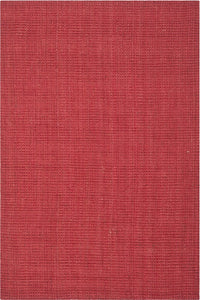 RED JUTE HAND WOVEN DHURRIE by Imperial Knots - Image 1