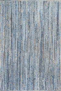 BLUE CHINDI HAND WOVEN DHURRIE by Imperial Knots - Image 1