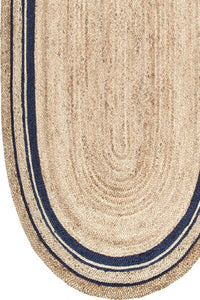 BLACK AND NATURAL JUTE HAND WOVEN DHURRIE by Imperial Knots - Image 3