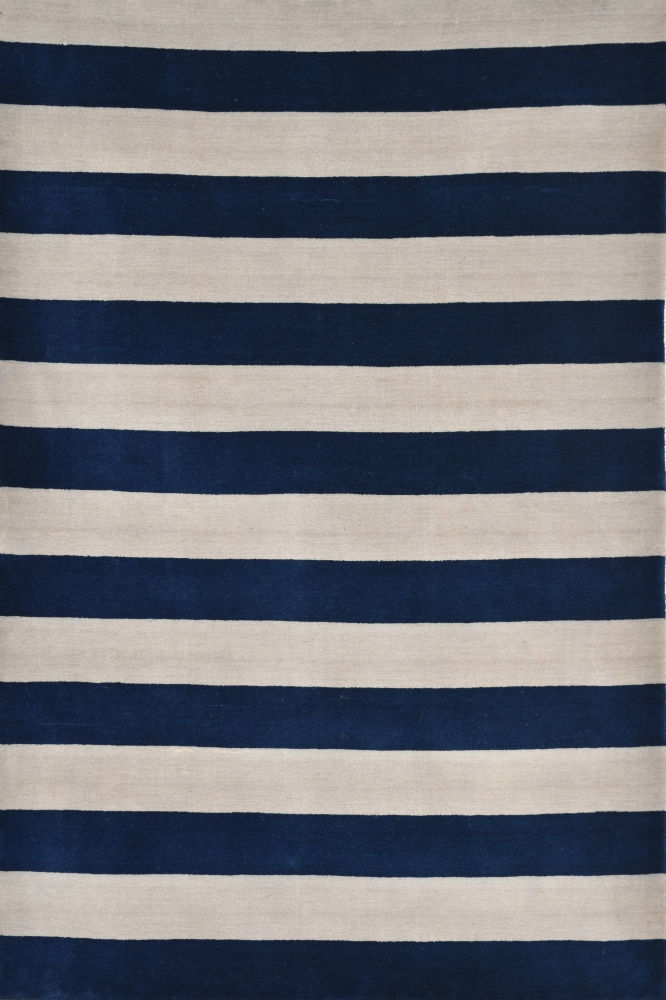 BLUE AND GREY STRIPES HAND LOOM CARPET