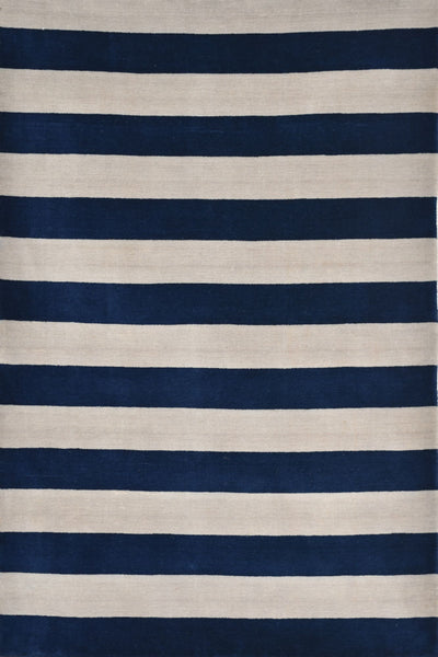 BLUE AND GREY STRIPES HAND LOOM CARPET