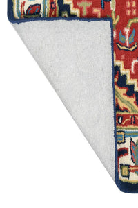 RED AZTEC HAND TUFTED CARPET by Imperial Knots - Image 4