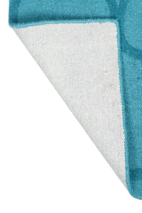 TEAL MOROCCAN HAND TUFTED CARPET by Imperial Knots - Image 4