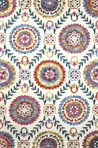 MULTICOLOR SUZANI HAND TUFTED CARPET by Imperial Knots - Image 2