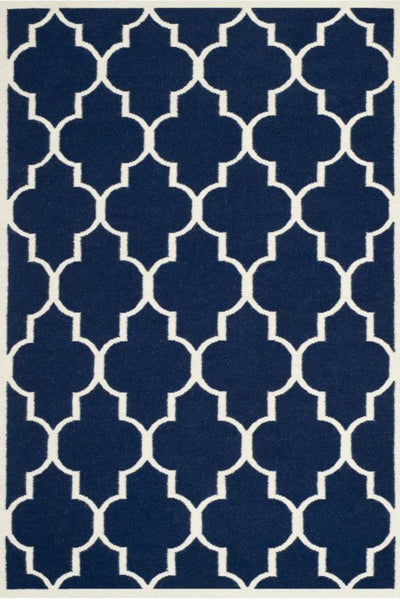 BLUE MOROCCAN HAND TUFTED CARPET