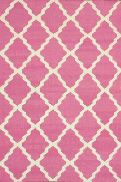 PINK TRELLIS HAND TUFTED CARPET