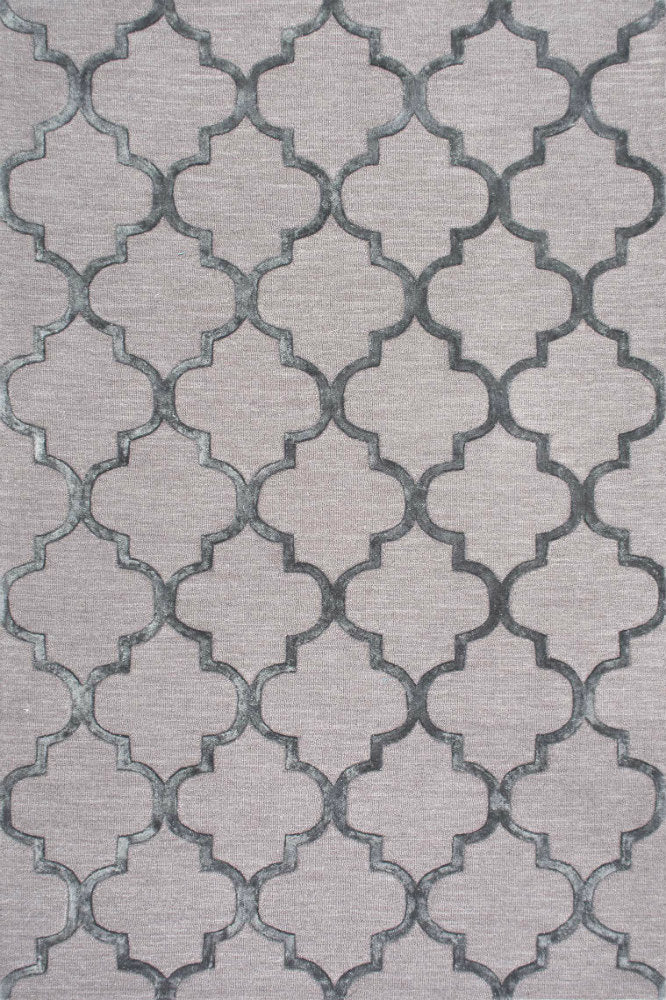 GREY MOROCCAN HAND TUFTED CARPET