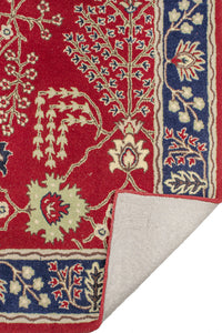 RED PERSIAN HAND TUFTED CARPET by Imperial Knots - Image 4