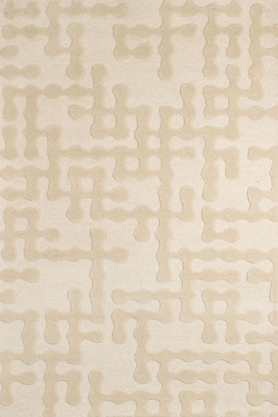 BEIGE EMBOSSED HAND TUFTED CARPET