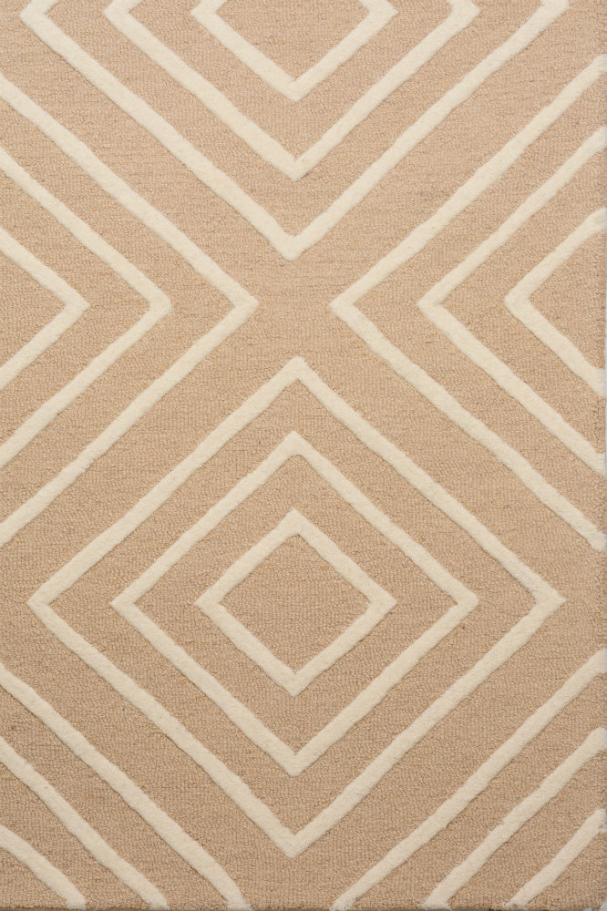 BEIGE BESPOKE HAND TUFTED CARPET - Imperial Knots