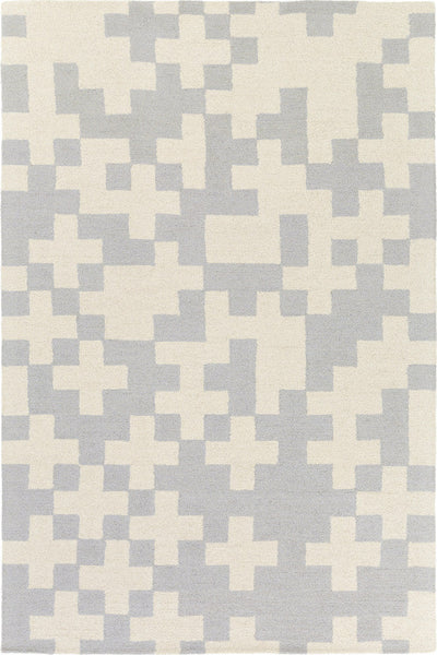 IVORY PIXEL HAND TUFTED CARPET
