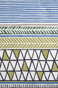 MULTICOLOR TRIBAL HAND TUFTED CARPET by Imperial Knots - Image 3