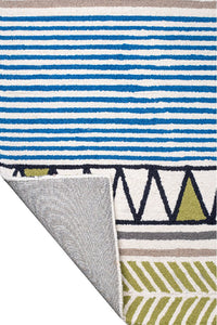 MULTICOLOR TRIBAL HAND TUFTED CARPET by Imperial Knots - Image 4